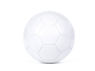 Isolated white football or soccer ball