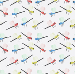 seamleass pattern : dragonfly Seamless Pattern ,for print on fabric,textile,book cover ,packaging 