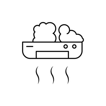 recommend clip art: Conditioner ugly icon. Simple line, outline vector of air pollution icons for ui and ux, website or mobile application