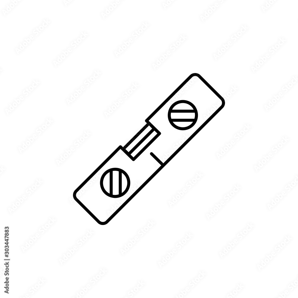 Poster measurement tool icon. simple line, outline vector of construction tools icons for ui and ux, websit