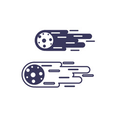 asteroid astrology line image icon