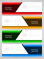 Abstract corporate business banner web template, vector illustration