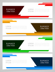 Abstract corporate business banner web template, vector illustration