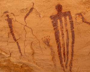 Native american artwork on wall