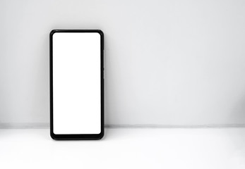 mobile phone with blank screen