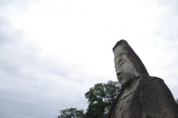 A huge statue wishing for peace