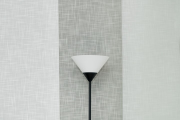 minimalist gray scale photograph of lampara