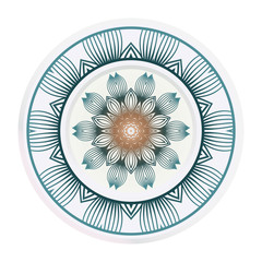 relaxing decorative symbol. vector illustration. abstract fashion circle