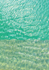 Swimming pool and sunlight reflection