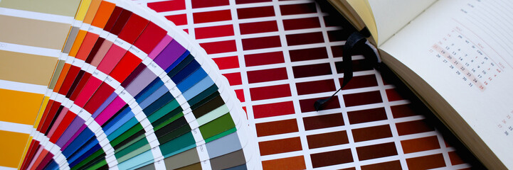Color print of pantone statistics offset