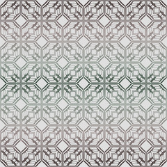 Abstract Vector Seamless Pattern With Abstract Geometric Style. Repeating Sample Figure And Line. Grey, green color