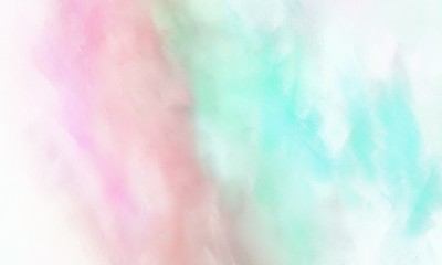 Fototapeta na wymiar abstract painted background with lavender, pale turquoise and baby pink color and space for text or image
