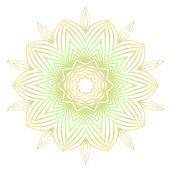 Light color mandala ornamnet. Spring decoration. Vector illustration