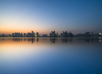 Fototapeta premium urban skyline and modern buildings, cityscape of China..