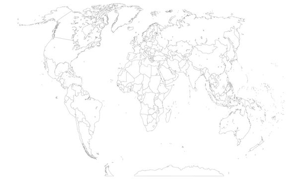 white world map outline clip art preview