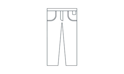 Pants icon for fashion design