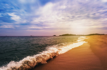 sunset on the beach