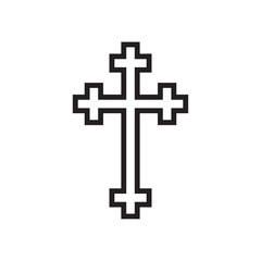 Obraz premium Orthodox Religion Cross Icon