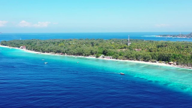 Telo Islands In Indonesia - Lush Islands Fringed With White Sand And Green Trees Surrounded By Turquoise Blue Sea Waters - A Beautiful Tourist Destination - Aerial Drone Shot