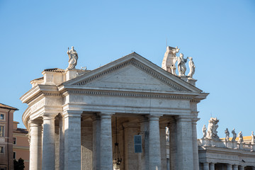 Fototapeta na wymiar View to Saint Peter square