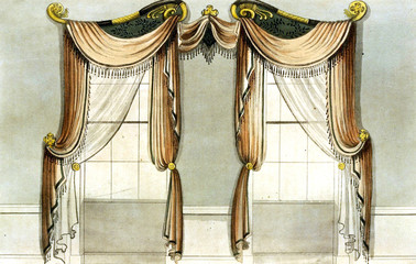 Vintage curtains - 303485291