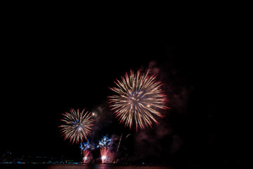 Fireworks light up the sky with dazzling display