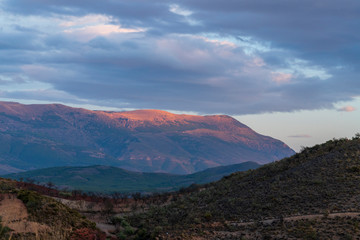 Sunset in Las Palomas Spain