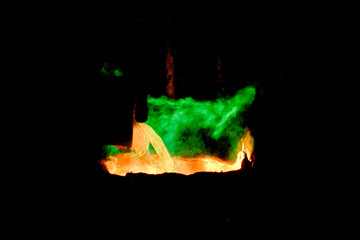 Copper wire production at shaft furnace with continius rolling