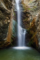 Fototapeta na wymiar Millomeris Waterfalls in Cyprus