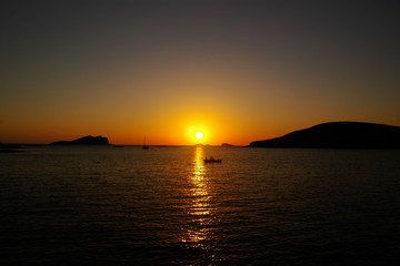 Obraz na płótnie Canvas Sonnenuntergang Ibiza