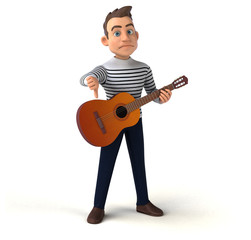 Fun 3D cartoon casual character