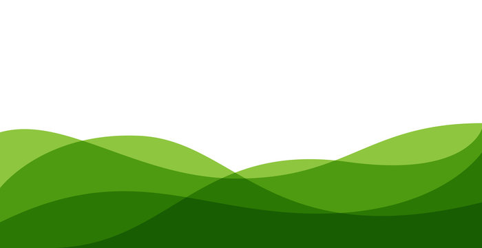 simple green wavy background	