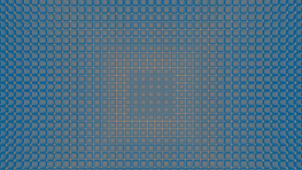 Fototapeta premium abstract composition of brown-blue small squares, computer graphics, 3D rendering, seamless pattern, fractal