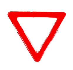 red  triangle sign