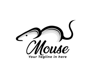 Simple creep mouse logo design inspiration
