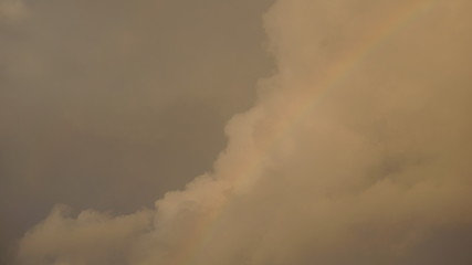 Naklejka na ściany i meble A rainbow inside the storm