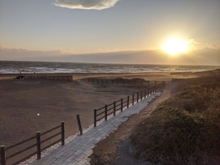 Obraz premium sunset on beach