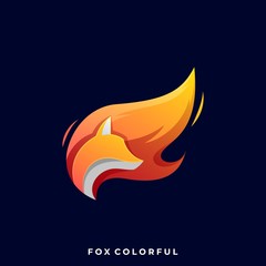 Fox Illustration Vector Template