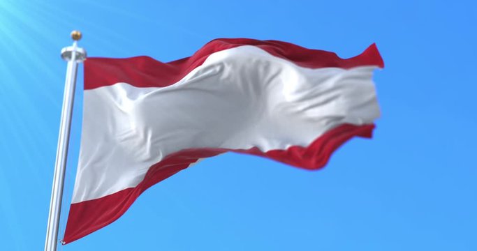 Flag of the city in Belgium of Antwerp, in the Flanders province. Belgium. Loop