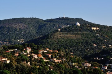Fototapeta na wymiar Astronomical observatory of Nice - Cote d'Azur - France