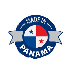 Panama flag, vector illustration on a white background