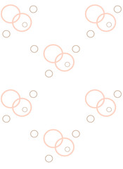 geometric pattern with small and large circles (beige)