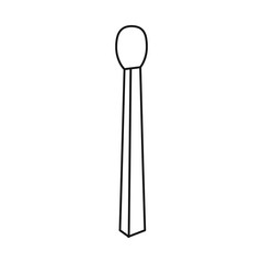 Vector design of matchstick and household icon. Web element of matchstick and small vector icon for stock.