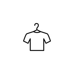 cloth with hanger icon vector illustration