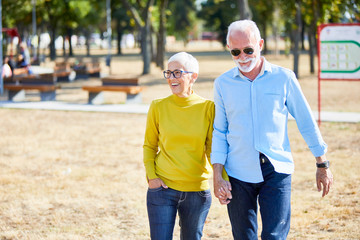 senior couple happy elderly love together