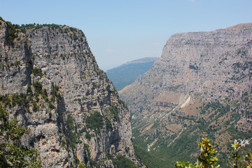 Fototapeta na wymiar Vikos Gorge View from Oxia Epirus Greece