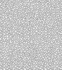 Simple heart seamless pattern. Hand drawn background for Valentines day. - 303519636