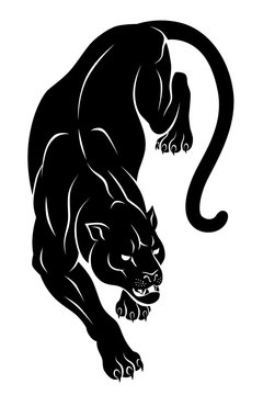 realistic panther tattoo  Clip Art Library