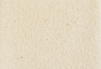 background and texture of stretch marks cracked on white cream glazed tile - 303522294