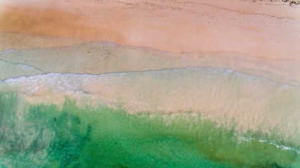 aerial view of the ocean waves, Zanzibar